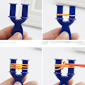 Miniatyrbild 4 av 7: Regnbåge elastisk färg hand stickning enhet DIY pussel barn t