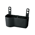 Pikkukuva 4 / 6: 1 kpl musta auton niskatuki ja juomateline - Classic Black Porta