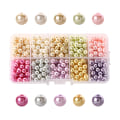 Miniatyrbillede 1 af 6: Lot af 500 stk 10 farver glasperler runde perler