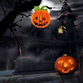 Pikkukuva 3 / 5: Halloween-kurpitsan riippuvat koristepaperilyhdyt Pieni kurpitsa