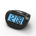 Miniatyrbilde 1 av 6: LCD Digital Alarm Clock Batteridrevet Kun, Blå Bakgrunnsbelysning, Hei