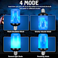 Miniatyrbilde 2 av 5: LED-flammeeffektlyspære, 4 forbedrede moduser for Halloween-dekor
