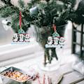 Miniatyrbilde 2 av 5: 4 stk. julepingvin-ornamentanheng, juletreanheng