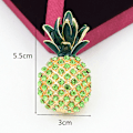 Miniatyrbillede 2 af 5: Rhinestone Ananas Brosche Kvinder Mode Sommer Brosche Emallje P