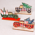 Miniatyrbilde 4 av 5: 1 Grå Juledekorasjoner Trebilgrill Stil Pickup Tabl