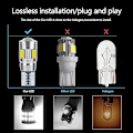 Pikkukuva 5 / 5: 4 kappaletta, T10-polttimo 5W led-auton sisäkattovalo