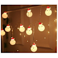 Miniatyrbillede 4 af 5: 2M-10 Lampe Julepynt LED Juletræspynt Lys Julemand Snemand Lysstreng (Batteridrevet)