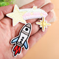 Miniatyrbild 3 av 4: 23PCS Flygplansform Järn-på Broderad Patch - Broderad Pat