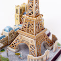 Miniatyrbillede 4 af 5: Stereoskopisk puslespil bylandskab puslespil bygningsmodel (Barcelona)