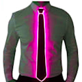 Miniatyrbillede 2 af 5: (Pink) LED-lyskrave, der lyser op, glødende slips, neon LED-slips