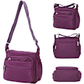 Miniatyrbilde 5 av 5: Vanntett multi-lomme messenger bag crossbody bag