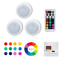 Miniatyrbillede 5 af 6: 2 stk. Genopladelig trådløs RGB LED-lampe, dæmpbar LED-vindueslampe