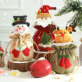 Miniatyrbilde 2 av 5: Juledekorasjoner 4 stk Barneferiegavepose 3D Dukke L