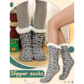 Miniatyrbild 2 av 6: Dam Fuzzy Tofflor Strumpor Fluffy Mysig Stuga Vinter Varma Fleece P