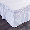 Miniatyrbilde 1 av 5: 1 stk Ensfarget Elastisk Sengeteppe Plissert Sengekant-180*200cm