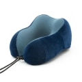 Miniatyrbillede 1 af 6: Rejse memory foam nakkepude med opbevaringspose, 13 farver navy