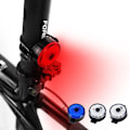 Miniatyrbillede 1 af 5: 4 stk. USB genopladelig cykel baglygte cross-border mountain bi