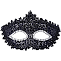 Miniatyrbillede 3 af 5: 2 stk. Sort Venetiansk Maske Maske