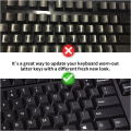 Miniatyrbilde 5 av 6: 5PCS Universal English Keyboard Sticker Pack, Computer Keyboard