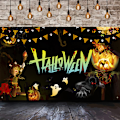 Pikkukuva 1 / 5: Halloween-seinävaate, pimeässä hohtava seinävaate, psykedeelinen aave