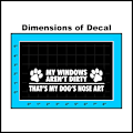 Miniatyrbilde 2 av 4: 2,6\" x 8\" It's My Dog Nose Art Sticker - Morsom klistremerke for støtfanger
