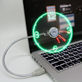 Miniatyrbillede 2 af 6: 1 stk. Mini Fleksibel USB-ventilator Opladningsventilator med LED til PC Bærbar