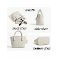 Miniatyrbillede 5 af 7: Håndtasker til kvinder - Crossbody tasker, søde skuldertasker, clutch tasker, pendler crossbody tasker til piger og kvinder - Hvid White
