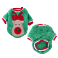 Miniatyrbilde 3 av 6: 2 stk. Kjæledyr Juleklær Koral Fløyel Hund Hoodies Høst Vinter