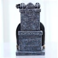 Miniatyrbillede 3 af 5: Halloween have kranie statue Dødsstatue dekoration