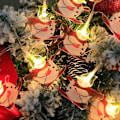 Miniatyrbillede 1 af 3: LED Julelys med Malede Ski-Snemand Julelys Juletræspendant LED Festlig Party Dekorationer Lysstreng (Batteridrevet Model) 1.65M10 light