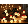 Miniatyrbild 5 av 5: 6M-40 Lamp Juldekoration LED Juldag Dekorationsljus Tomte Snögubbe Strängljus (Batteridriven)