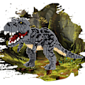Miniatyrbillede 5 af 6: LULUFUN Dinosaur Building Blocks Kit, DIY Mini Building Blocks T