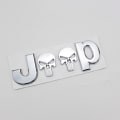 Pikkukuva 5 / 5: Jeep-auton logon auton tarra Punisher-auton tarra (hopea)