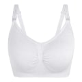 Miniatyrbilde 1 av 8: Maternity front open buckle plus size amme-BH - Melkehvit S