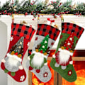 Miniatyrbild 1 av 4: 3-pack julstrumpor för juldekorationer Stora 3D-julstrumpor