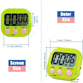 Miniatyrbillede 2 af 6: Magnetisk køkkenur med stort LCD-display