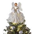 Miniatyrbild 2 av 4: Julgransprydnad Topp Hängande Vit Ängel Fe Topp