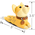 Pikkukuva 5 / 5: Söpö koiran ovenpysäytin, Shiba Inu koristeellinen eläimen ovenpysäytin