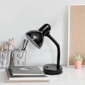 Miniatyrbillede 5 af 5: Bordlampe med fleksibel hals i sort metal