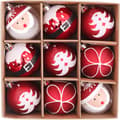 Julekuler Ornament, 9-pak Nisse Delikat Maling og