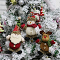 Miniatyrbillede 1 af 5: 3 stk. B-stil juledekorationer gammel mand snemand elg Ch