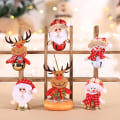 Miniatyrbilde 2 av 6: 6 stk juledekorasjoner juletre liten snømann anheng