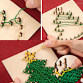 Miniatyrbillede 5 af 5: 5 Jul DIY Hånd Negl Garn Tegning Børns Lærerige Til