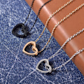 Miniatyrbillede 2 af 5: Fashion Heart Kvinde Rustfrit Stål Kæde Vedhæng Charm Halskæde