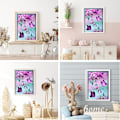 Pikkukuva 2 / 5: DIY 5D timanttimaalaus perhonen ja violetti kukka, timanttitaide