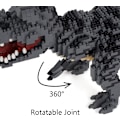 Miniatyrbillede 2 af 6: LULUFUN Dinosaur Building Blocks Kit, DIY Mini Building Blocks T