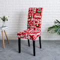 Miniatyrbild 4 av 7: Julstolsöverdrag 6 stycken Dekorativ Klassisk Stretch Remova