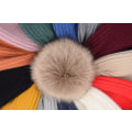 Miniatyrbild 3 av 5: Stickad Mysig Varm Vinter Snowboard- & Skidkeps med Pompom Slouchy Hatt för Barn Baby - Gul