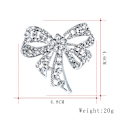 Miniatyrbillede 2 af 5: Brosche med diamanter, rhinsten sløjfe broche, modetøj fo