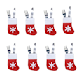 Miniatyrbillede 2 af 5: 12 juleartikler julestrømpe snefnug julesokker